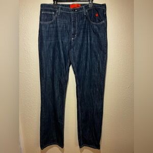 Wrangler Dark Blue Straight Jeans 38x36